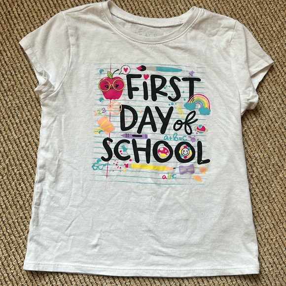 The Children's Place Other - Children's Place size small 5/6 First Day of School tee shirt